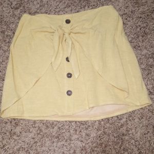 Mustard yellow skirt